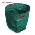thumbnail image 1 of Leaf Storage Bag Waterproof Garden Trash Can Plastic Yard Waste Collection Bin  400L/106 Gallons, 1 of 9