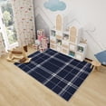 thumbnail image 3 of Buffalo Check Rug Indoor - 2x3 Rug - Buffalo Plaid Rug - Navy Blue and White Checkered Area Rug - Buffalo Check Rugs - Farmhouse Gingham Carpet, 3 of 7