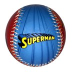 Superman Logo Here I Come To Save The Day DC Comics Blue & Red Baseball