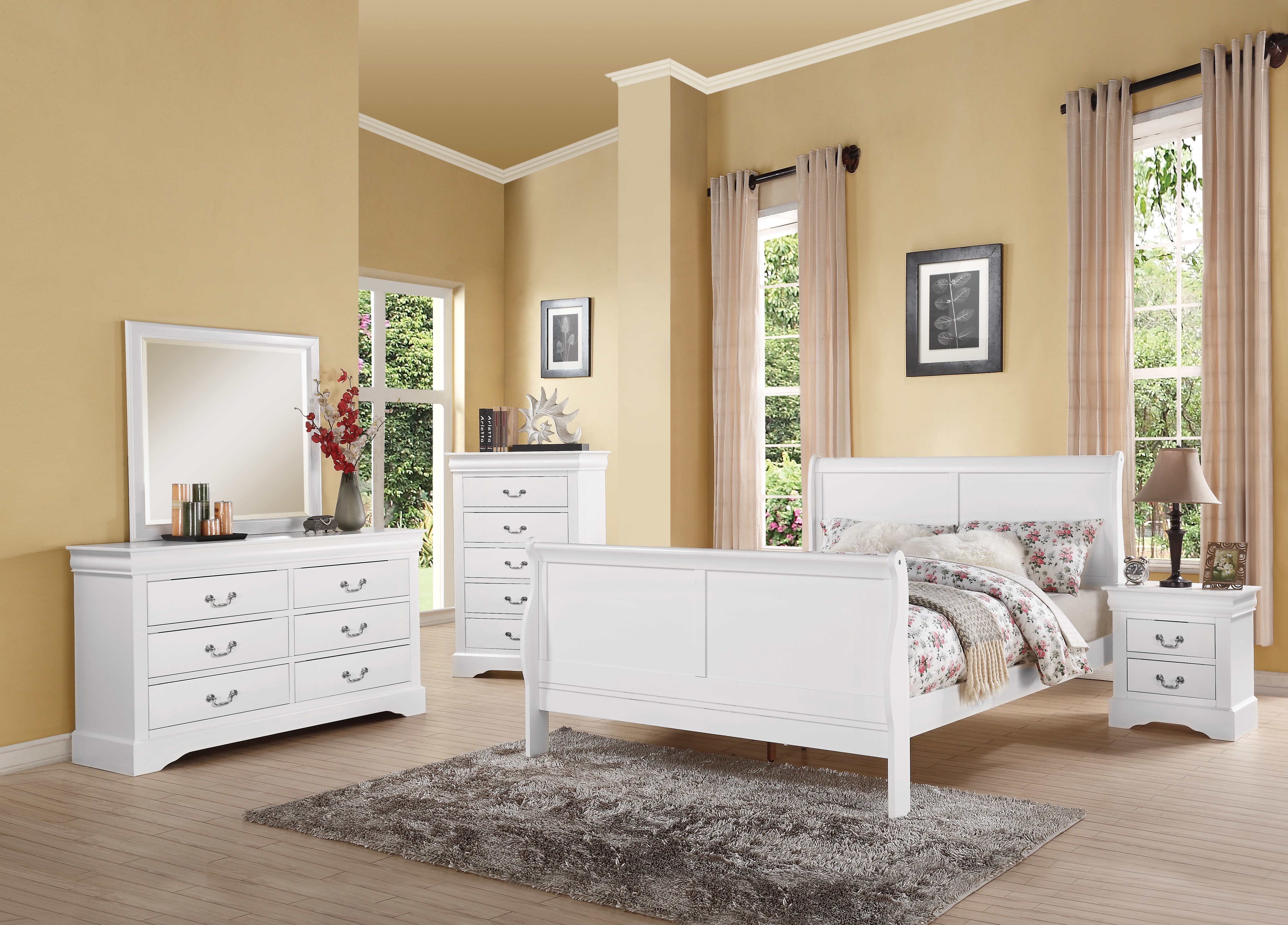 Queen Size Adjustable Bed Base, White Queen Bed, White Bed Frames,Wood Platform Bed Frames, Furniture Bedroom Furniture Beds, Frames & Bases