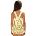 thumbnail image 2 of FOR U DESIGNS Girls One Piece Swimsuit with Skirt Comfortable Hawaiian Swimwear with Skirt Modest Beach Swim Dress 3-13 Years, Butterfly Lemon Rose, 2 of 7