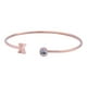 thumbnail image 2 of Pulsera Mujer Inicial Letra LuckyLy, Acero Inoxidable y Zirconia Cúbica, Modelo Sonia rosa UNITALLA, 2 of 8