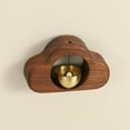 thumbnail image 6 of 1 Set Shopkeepers Bell, Wood Door Chime Hanging Door Bell Self-adhesive Hanging Jingle Bells for Door Opening Business When Entering Refrigerator Car, Brown, Clouds, 6 of 7