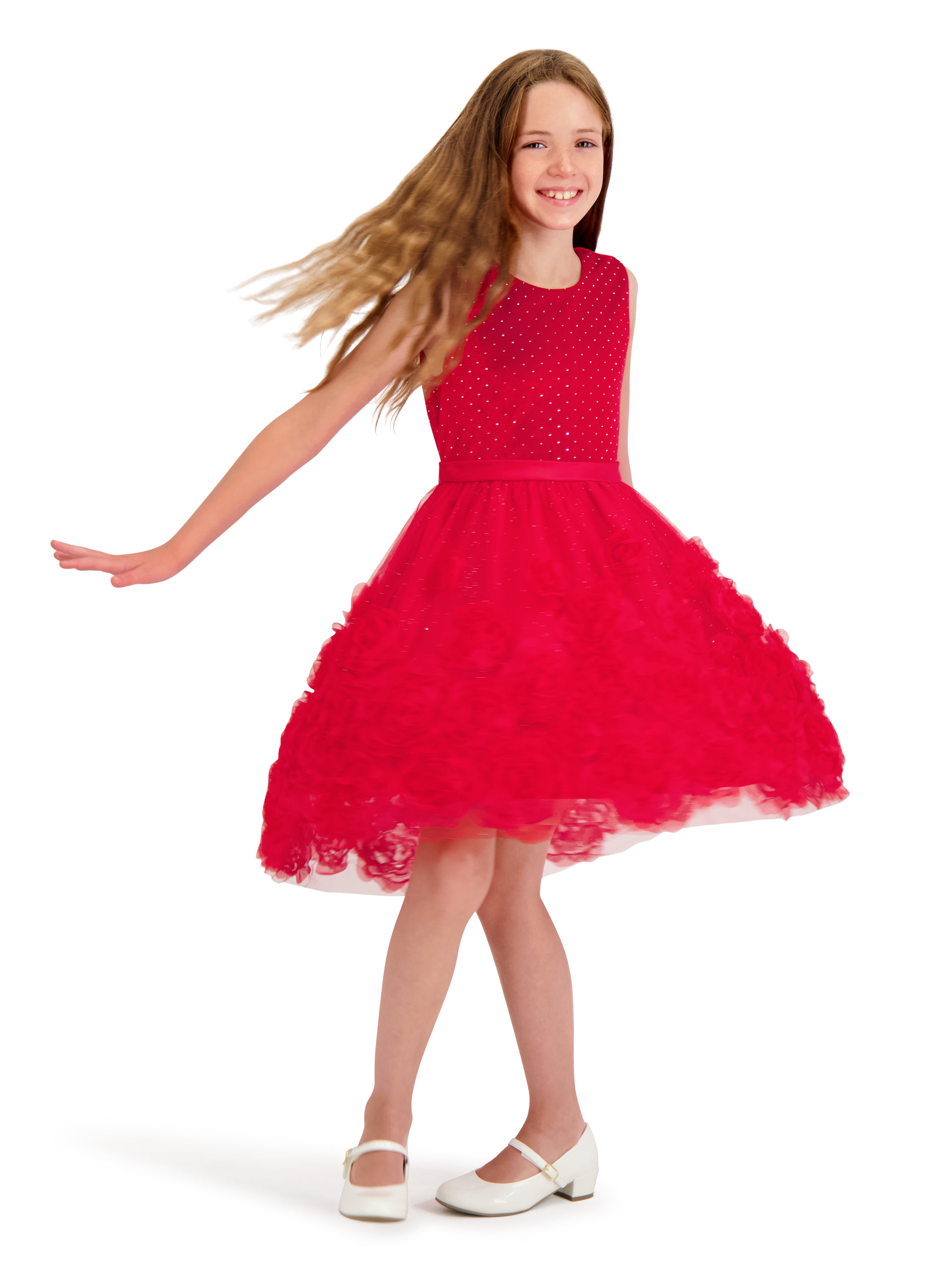 Kensie Girl Sleeveless Velvet High Low Dress, Sizes 4-16
