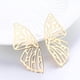 thumbnail image 5 of Pendientes colgantes de mariposa grandes, alas de mariposa huecas doradas, aretes colgantes, mariposa Bohemia, 5 of 5