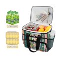 thumbnail image 2 of FORMRS Insulated Cooler Bag 24 Cans Capacity Soft Leakproof Lunch Box with Side Pockets, Window Scene, 2 of 7