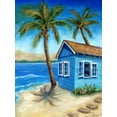 thumbnail image 2 of Dunlap, Marilyn 12x14 Gold Ornate Wood Framed with Double Matting Museum Art Print Titled - Tropicana Cabana II, 2 of 4