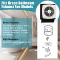 thumbnail image 3 of S99080180 Fan Motor Replacement for Broan-Nuton 509, 509S, 509-C, 509S-C, 509-A, 509S-A, 509MG-A, 509SMG-A Bathroom Exhaust Fan Motor, 99080180, SX-0466266 C Frame Motor, 3 of 7