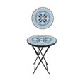thumbnail image 1 of Best Desu 2130B Collection d'Art en Mosaïque Pensées Table d'Appoint Bleue, 1 of 2