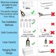 thumbnail image 5 of AMT 2 Pack Acrylic Floating Shelves, 15" L x 3.25" W, Clear Bathroom Wall Shelf, Bookshelves, Invisible Display for Office, Bedroom, Small Gap Allows Water to Escape, Free Screws & Drill Bit, 5 of 5