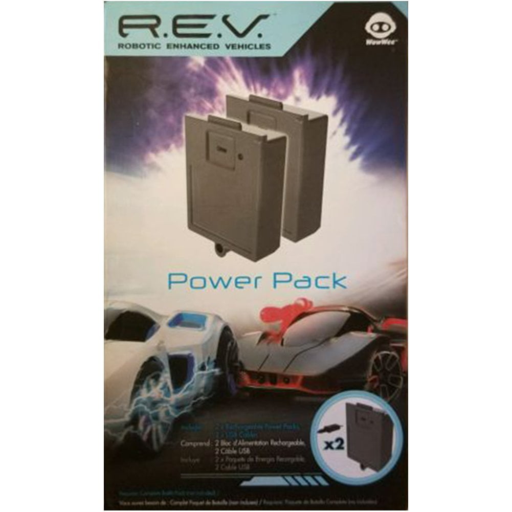 WowWee REV Power Pack Recharge Kit 2 Pack Charger Robotic Enhanced Vehicles Rech 