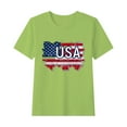 thumbnail image 3 of CFLVAEK USA Flag Shirt for Kids 4th of July Patriotic Tshirts Indenpendence Day Tees Comfy Cotton Short Sleeve Crewneck T Shirts 14 Years, 3 of 6