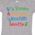 thumbnail image 4 of Inktastic Wisconsin Grandma Loves Me Boys or Girls Baby Bodysuit, 4 of 5