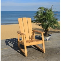 SAFAVIEH Couture San Juan Brazilian Teak Adirondack Chair, Natural