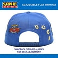 thumbnail image 3 of SEGA Sonic The Hedgehog Baseball Hat - Featuring Sonic, Tails, and Knuckles - Official Curved Brim, Adjustable Cap, 3 of 7