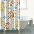 thumbnail image 4 of Gothic Shower Curtain Set - Dark Celestial Moon & Star Print, Mystical Cosmic Bath Decor, Waterproof Polyester 72"Wx72"L, Goth Aesthetic Gift, 4 of 5