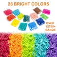thumbnail image 2 of Kit de recarga de gomas elásticas Booriss Loom 12730+ con 500 clips y 6 ganchos, 2 of 7