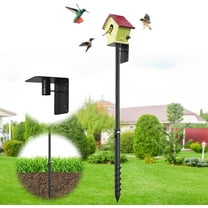 OLIYNEDY Bird Feeder Pole, Heavy Duty Bird House Pole for Wild Birds Watching, 60" Adjustable BlueBird House Stand for Outdoors Yard