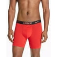 thumbnail image 2 of Men's Nike KE1076 Reluxe Boxer Briefs - 2 Pack (University Red/Black M), 2 of 4