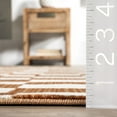 thumbnail image 3 of nuLOOM Dominique Abstract Checkered Fringe Area Rug, 8' x 10' 2", Orange, 3 of 9