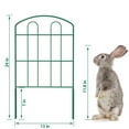 thumbnail image 2 of 19 PCS Decorative Garden Fence, 24" (H) x 22FT (L) Metal Patio Ground Fence Outdoor Green, 2 of 6