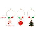 thumbnail image 4 of 12 pcs Christmas Wine Glass Charms Rings Party Cups Pendants Favors Supplies, 4 of 4