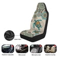 thumbnail image 6 of Jeiento Sea Turtle Car Seat Covers for Front Seat Breathable Car Seat Cover Protection Boho Flower Interior Auto Accessories Universal Fit for Most Cars SUV, Easy to Install, 6 of 7