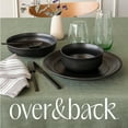 thumbnail image 6 of over&back 100%-Linen Woven Tablecloth - Colorful Dining Room Table Cover - Mitered Corner Hems - Machine Washable - Kitchen and Home Decor - Green - 70x108, 6 of 13