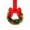 #B, variant on LOWLHOME 8" Artificial Pine Needle Christmas Wreath, Mini Christmas Wreathes with Red Velvet Bow, Farmhouse Red Berry Wreath for Holiday Xmas Party Decorations