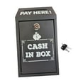 thumbnail image 4 of yotijay Metal Donation Box Safe Money Collection Box for Fundraising School Business Black, 4 of 9