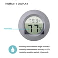 thumbnail image 4 of Mini Round Hygrometer Thermometer Indoor Outdoor Humidity Meter Fahrenheit Celsius Switchable 3 Pack, 4 of 6