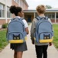 thumbnail image 5 of Whosucclay Black Cat Face 17 Inches Bookbag for Boys Girls, Adjustable Straps Multi-Pockets Student Bookbag for High School Middle School Elementary School, 5 of 8