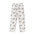 thumbnail image 6 of Uemuo Cartoon Koala Pattern Men's Wide Leg Palazzo Lounge Pants with Pockets Light Weight Loose Comfy Casual Pajama Pants-Large, 6 of 9