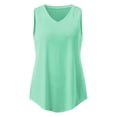 thumbnail image 5 of Women's Casual Solid Color T-Shirt Comfortable Fit Stretchable Soft Fabric Breathable Tank Top for Everyday Wear, 5 of 5