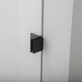 thumbnail image 5 of Vinnova Villena 68" W x 78" H Single Sliding Frameless Glass Shower Enclosure Black, 5 of 13