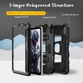 thumbnail image 3 of Fintie Case for iPad Mini 7th Generation (A17 Pro) 2024 / iPad Mini 6 2021, Fully-Body Rugged Heavy Duty Shockproof Protective Case with Kickstand for Kids, Black, 3 of 9