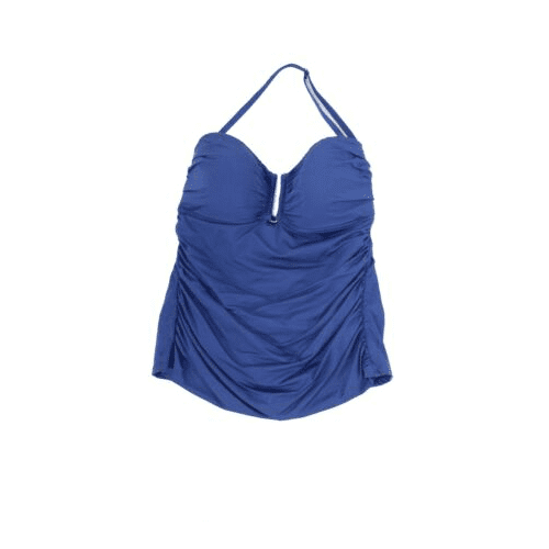 Bleu by Rod Beattie Women’s Swim Navy U-Wire Tankini Top, 6, Blue