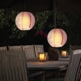 thumbnail image 3 of Lámpara de farol solar LED de 20 cm IP55 para decoración de fiestas al aire libre, luz colgante (púrpura) Hugtrwg Para estrenar, 3 of 9