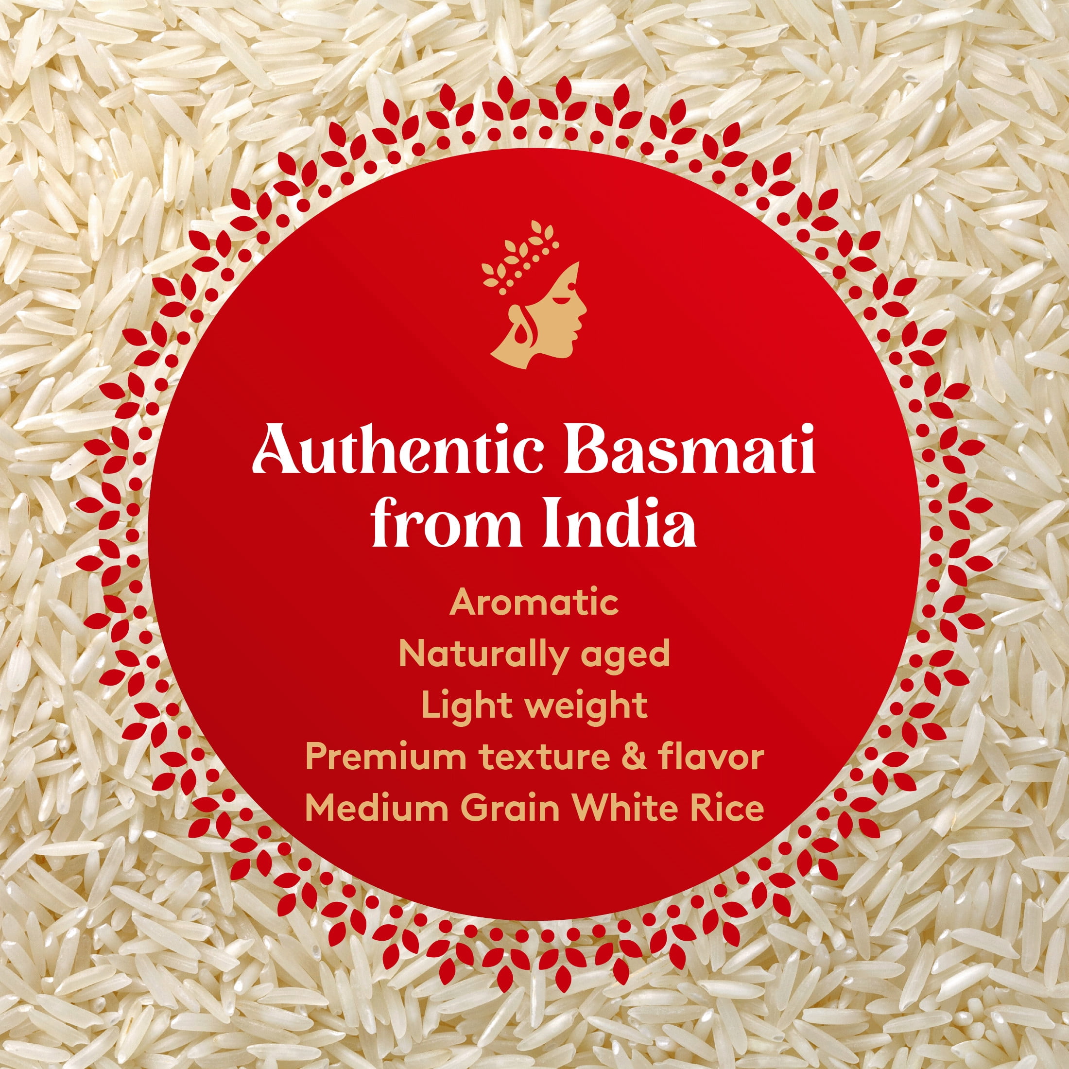 Royal Sona Masoori Medium Grain White Rice, Bulk Bag, 20 Lb Bulk Bag