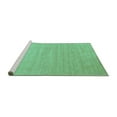 thumbnail image 2 of Ahgly Company Machine Washable Indoor Round Solid Turquoise Blue Modern Area Rugs, 6' Round, 2 of 4