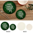 thumbnail image 4 of Saint Patrick Clover Green Shamrock Table Trivets for Hot Dishes Round Trivet Mat 2PCS Kitchen Potholders Heat Resistant Pot Holder for Bowl Teapot Home Decor Gifts, 4 of 7