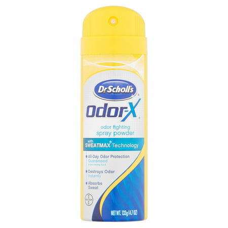 Bayer Dr Scholl's Odor-X Odor Fighting Spray Powder 4.7 oz - Walmart.com