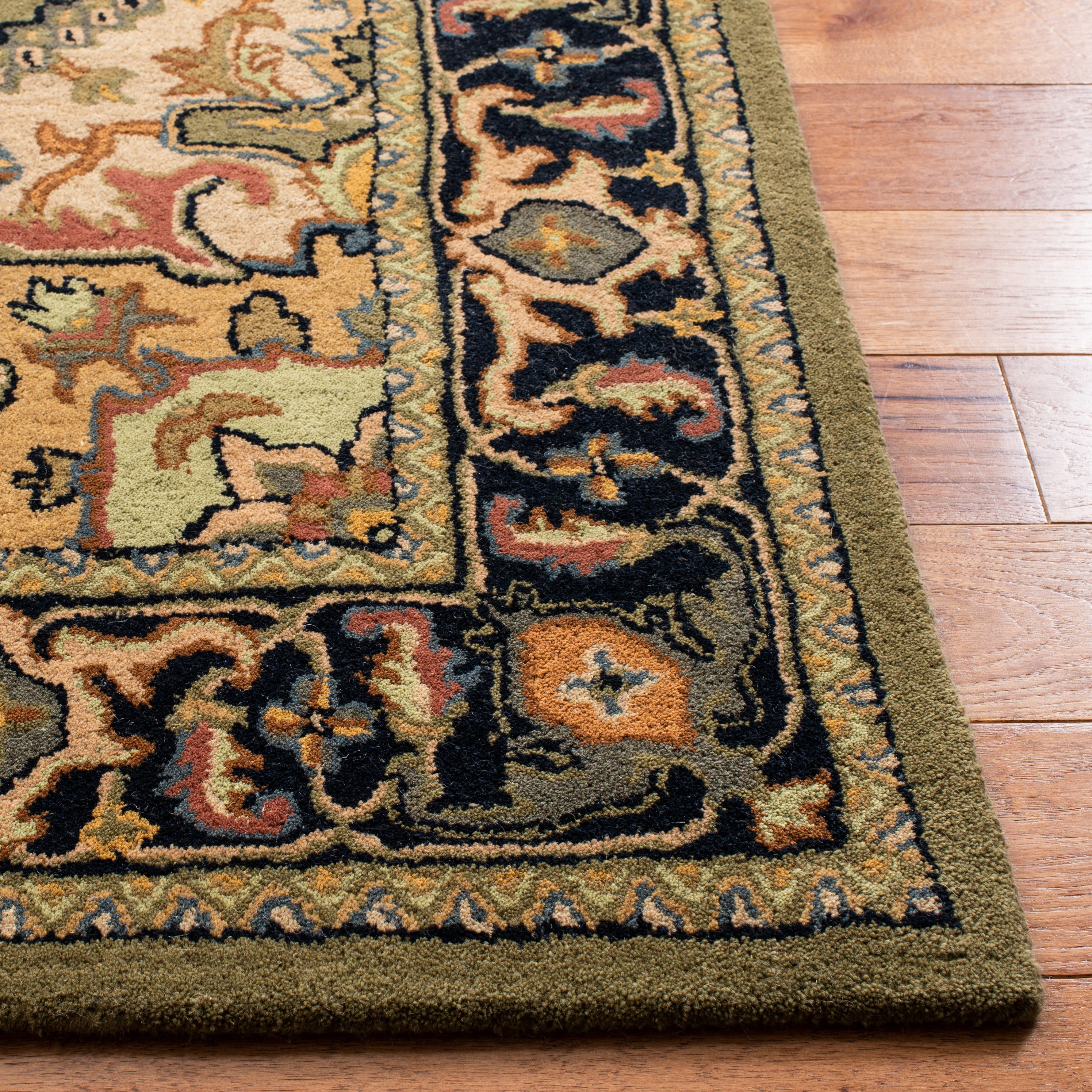 Safavieh Heritage York Oriental Wool Area Rug, Green/Light Brown, 2' x 3'