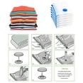 thumbnail image 4 of Bolsas de almacenamiento al vacío de primera calidad, paquete de 6 (39 "x 31"), ahorro de espacio para ropa, mantas, edredones, almohadas, bomba manual de viaje incluida", 4 of 5