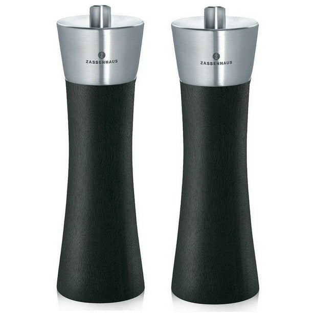 Zassenhaus Augsburg 7" Beech Wood Salt & Pepper Mill / Grinder Set