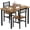 Walnut, variant on 3 Piece Dining Table Set for 2, Small Kitchen Table Set for 2 with Chairs,Wood Breakfast Nook Table and Chairs Set of 2,Dinette Set for Small Space,Dining Room,Apartment, White