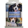 thumbnail image 5 of (2 pack) David Textiles 44" x 1 Yard Cotton Garden Puppies Precut Fabric, Multicolor, 5 of 8