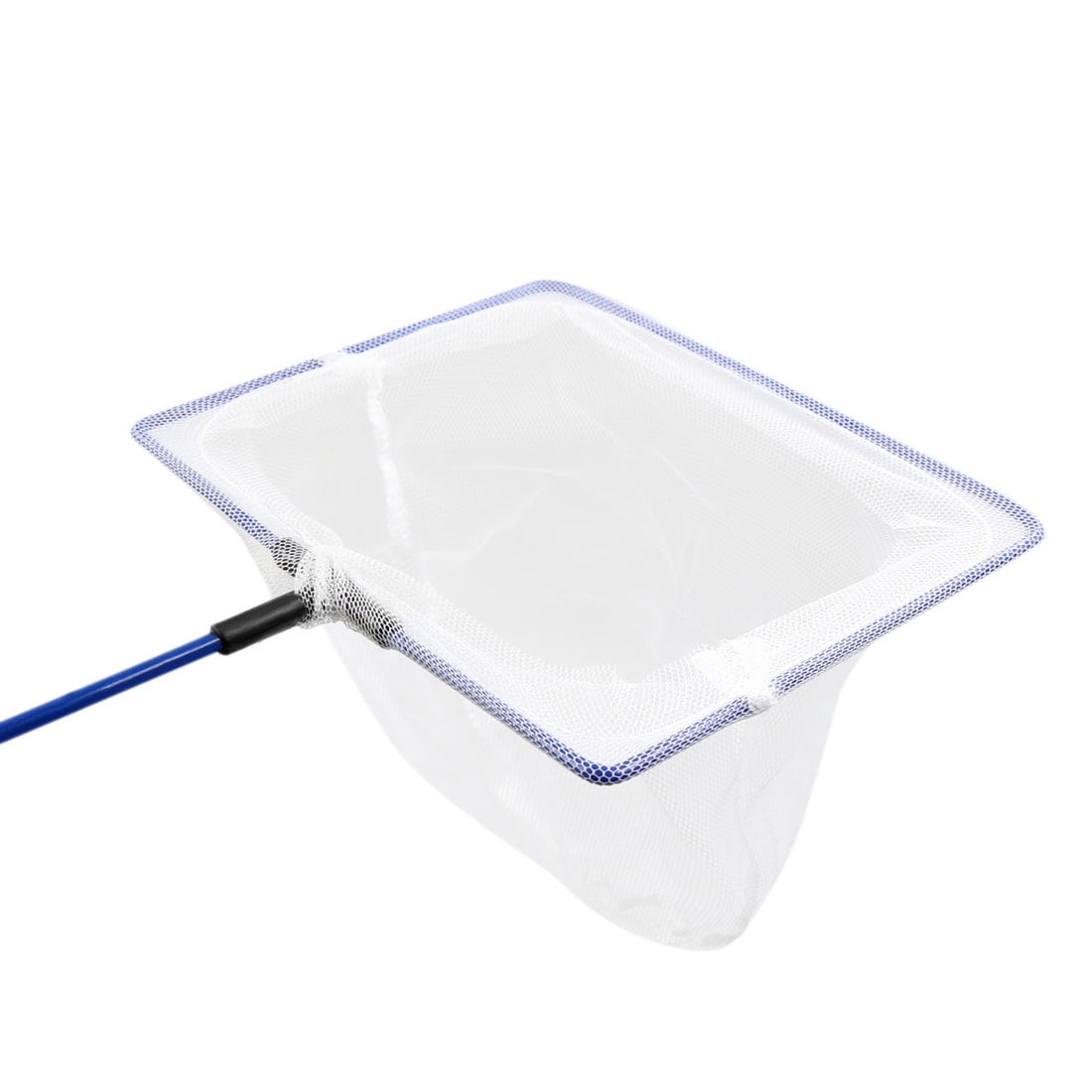 Unique Bargains 2pcs Blue White Nylon Mesh Fish Landing Cleaning Net for Aquarium