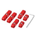 thumbnail image 1 of 1 Juego 7mm-8mm Coche Bujía Cable Separador Telares Divisor Abrazadera Rojo, 1 of 1