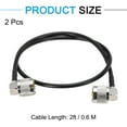thumbnail image 2 of Uxcell 2PCS RG58 Coaxial Cable 2ft/0.6 M, UHF PL-259 Male to Male 50 Ohm, 2 of 5